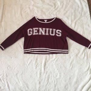 Comfy Maroon/White Top